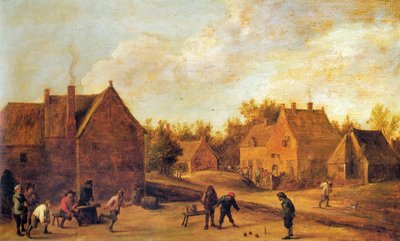 Escena de pueblo de David Teniers the Younger